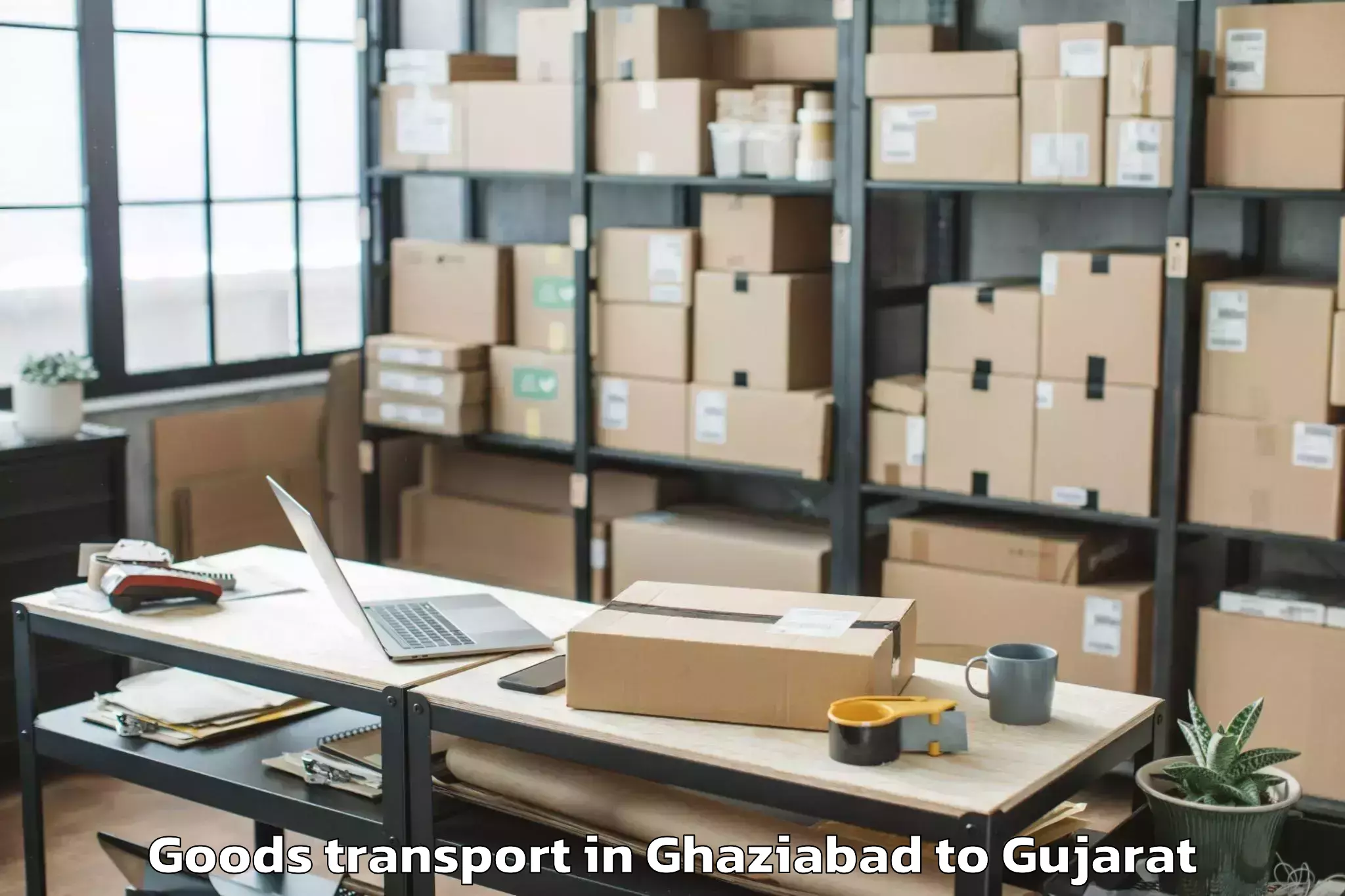 Discover Ghaziabad to Tilakvada Goods Transport